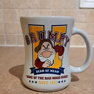 Disney Store Exclusive Dean Of Mean Grumpy University Coffee Mug. Snow White.